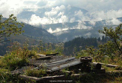 Widok spod chaty Kuby