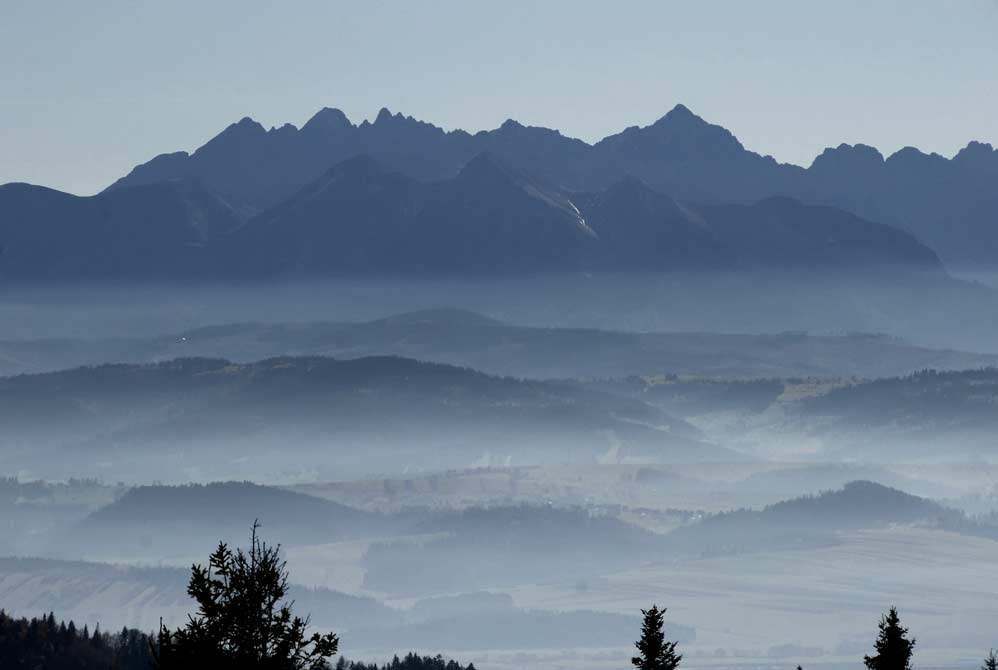 Widok na Tatry z Magurek