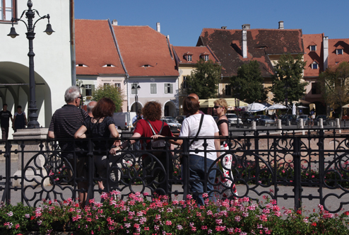 Alba Iulia - "patrzce" kamienice